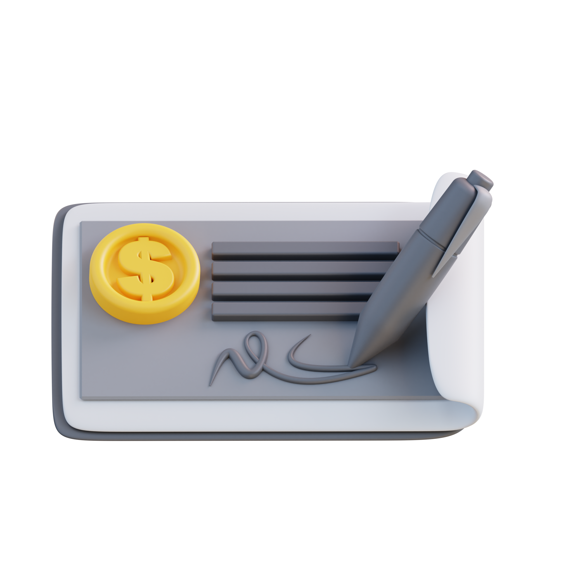 3d Illustration Of Bank Cash Check 23364761 PNG 3d-illustration-of-bank-cash-check-23364761-png