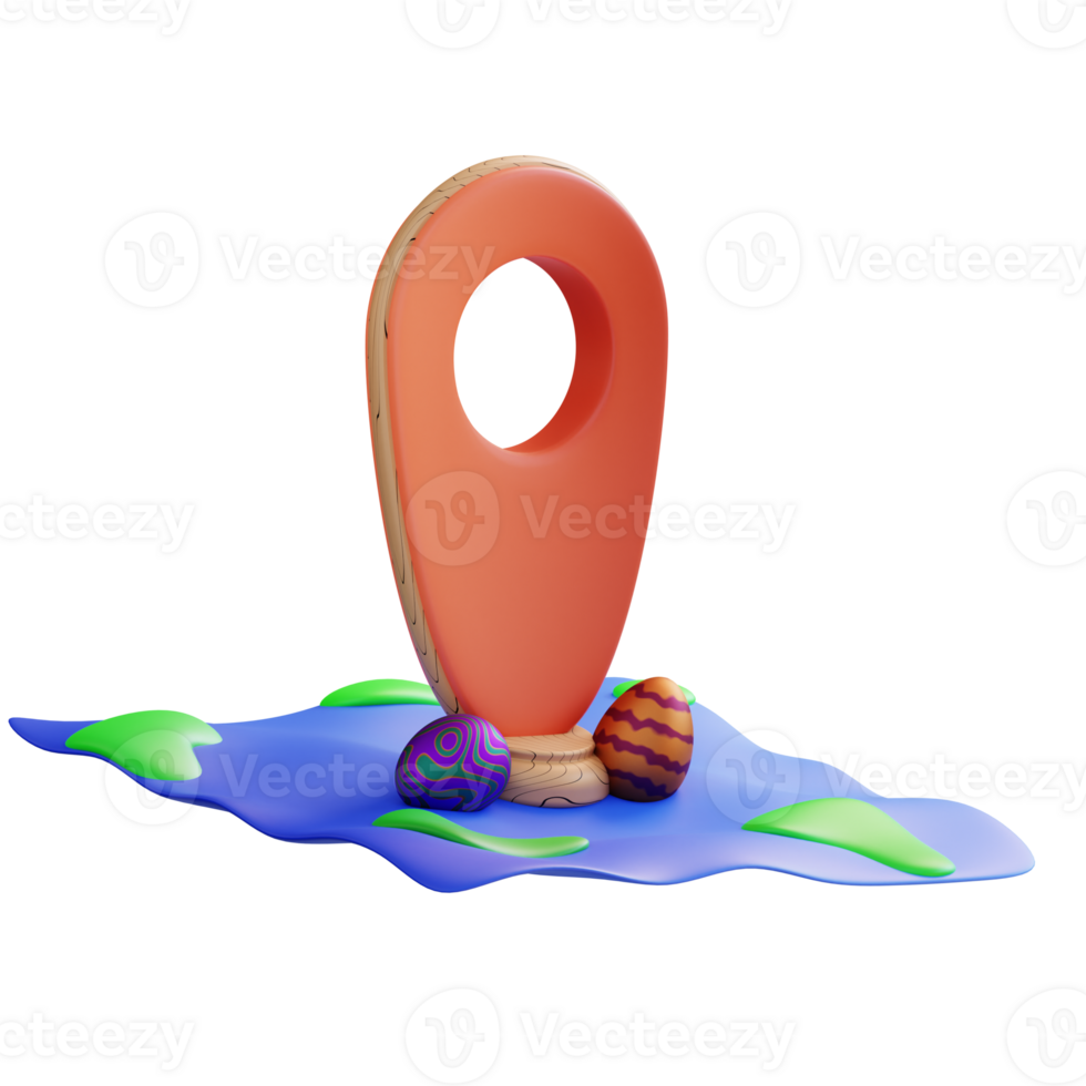 3d illustration easter egg location png