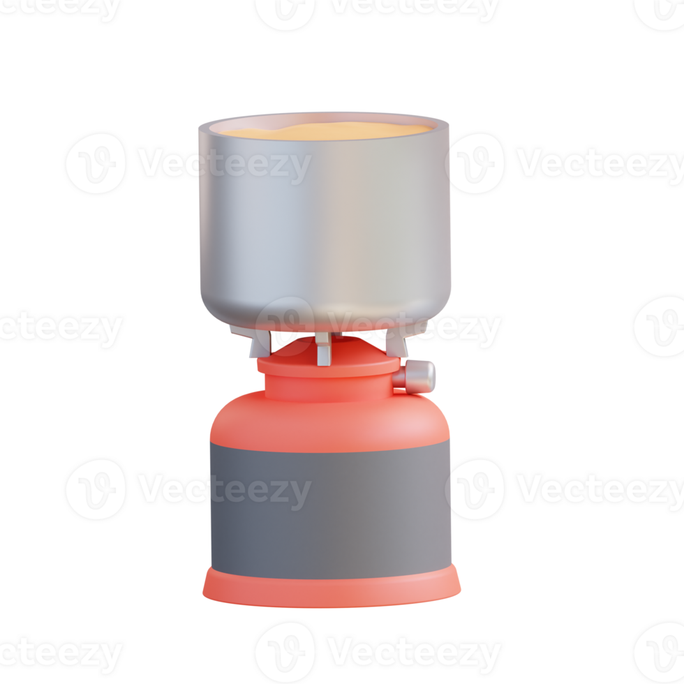 3d illustration of camping stove png