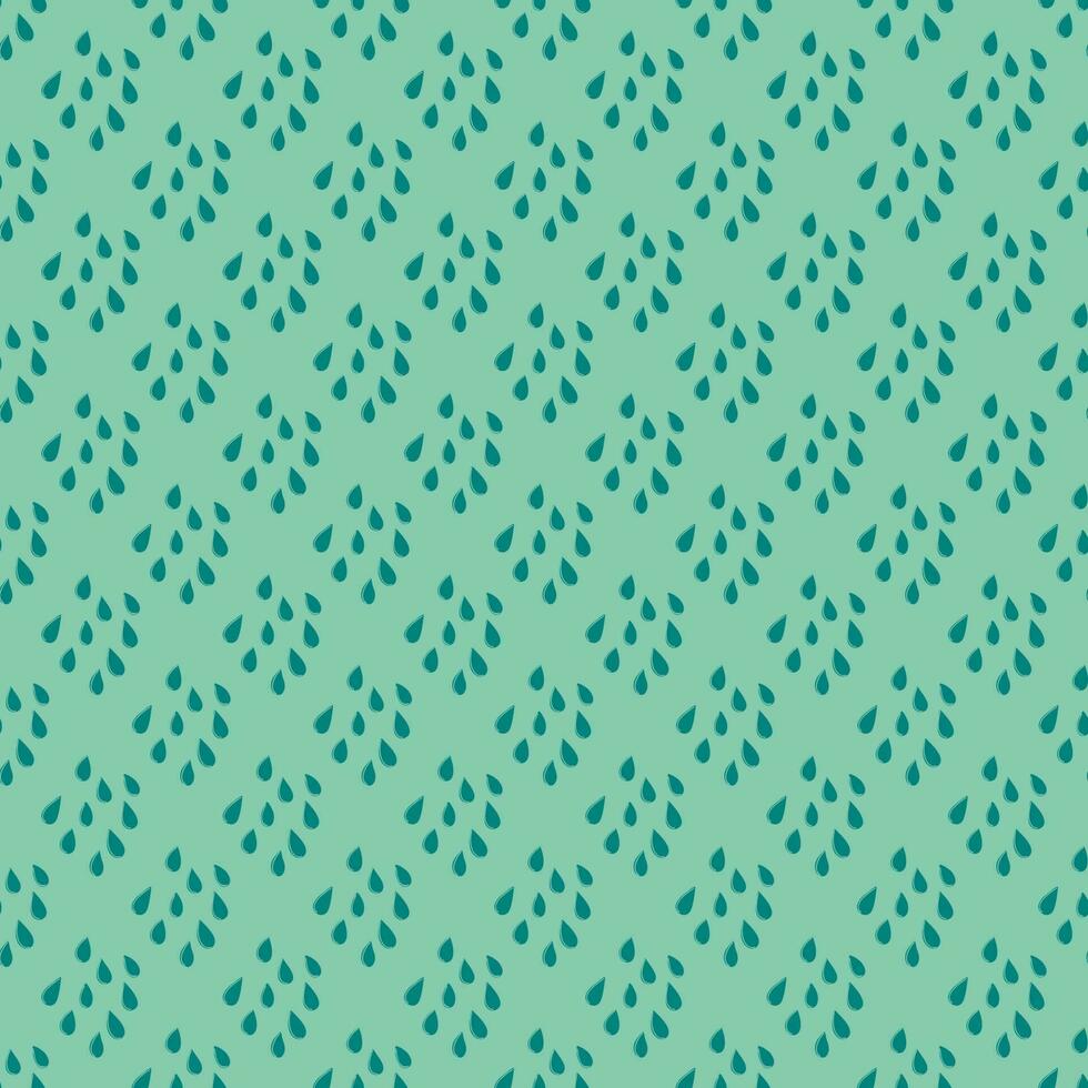 Seamless pattern with seeds. Home gardening and plant care concept. Hand drawn abstract minimalistic style green vector background.
