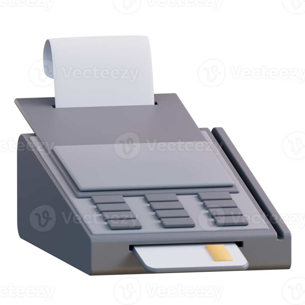3d illustration of ATM machine png