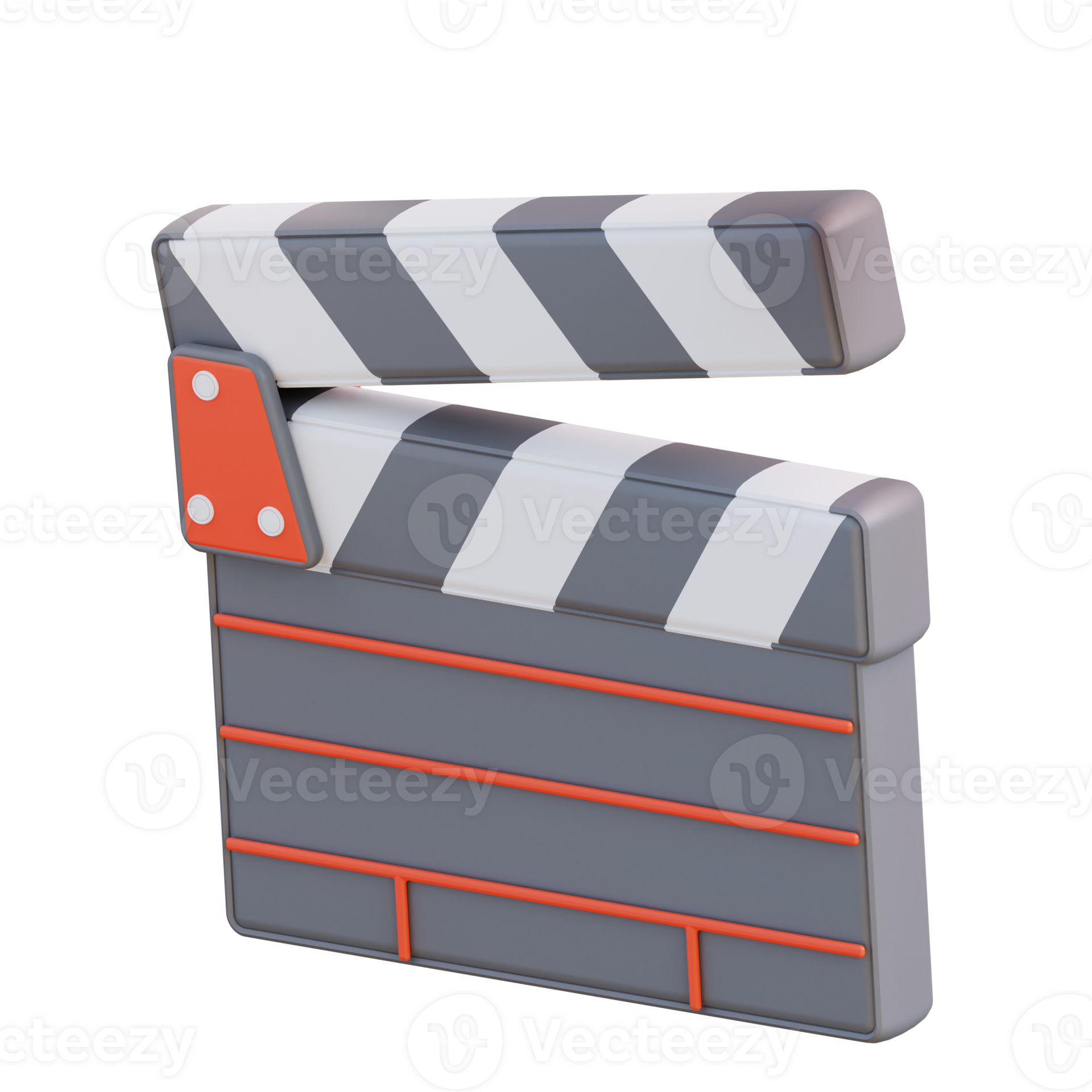 3d illustration movie cut board 23365038 PNG