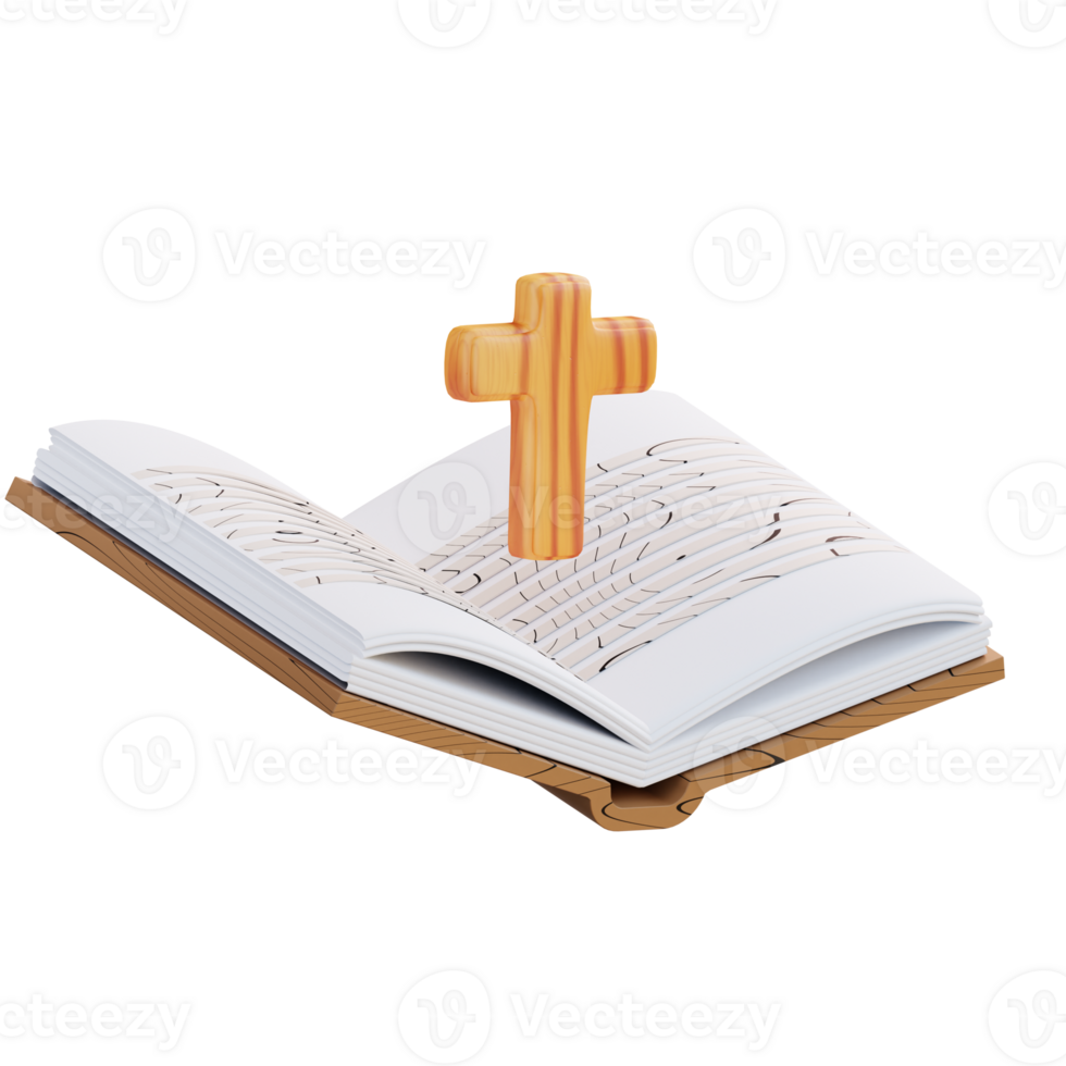 3d illustration of holy bible of christian religion png