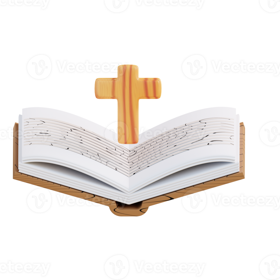 3d illustration of holy bible of christian religion png