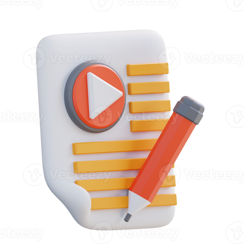 3d illustration movie schedule png