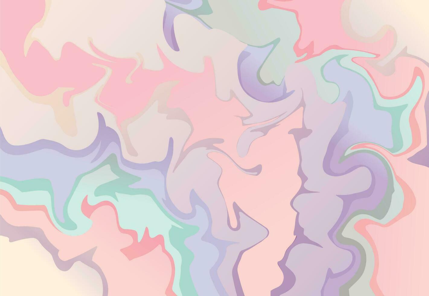 Vector horizontal background. Abstract blots and blur. Trending template or pattern with gradient waves, fancy spots and drops.