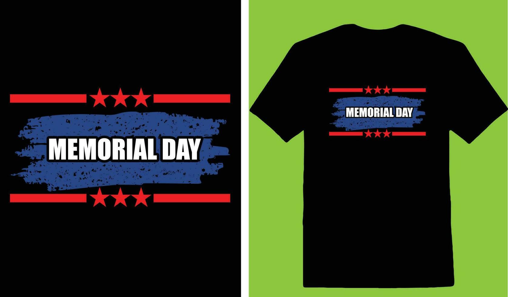 Memorial Day T-shirt vector