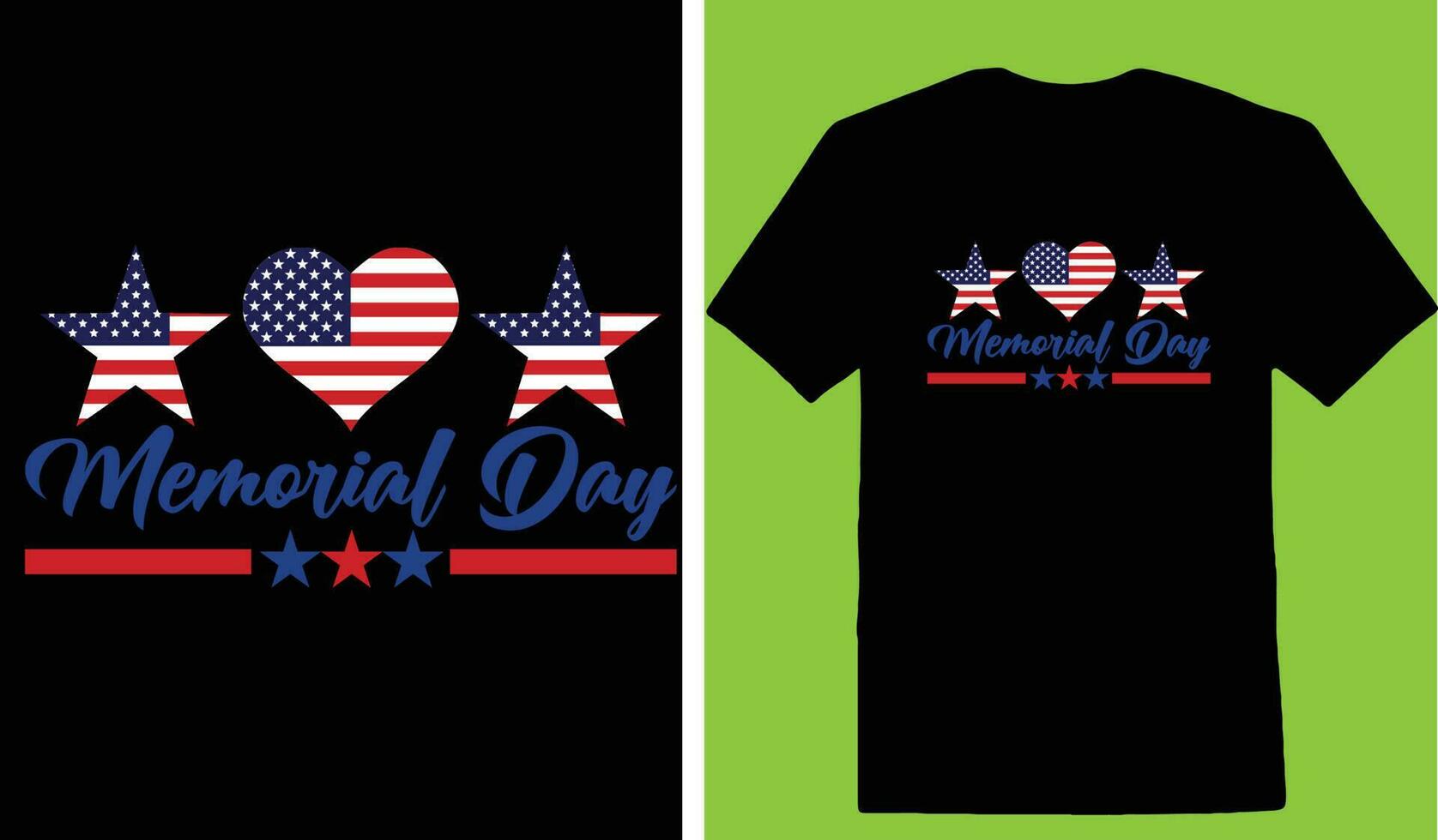 Memorial Day T-shirt vector