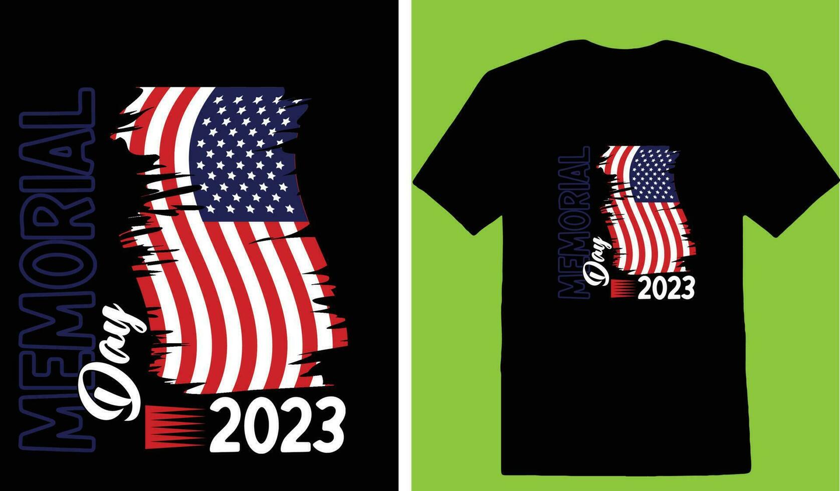 Memorial Day 2023 T-shirt vector