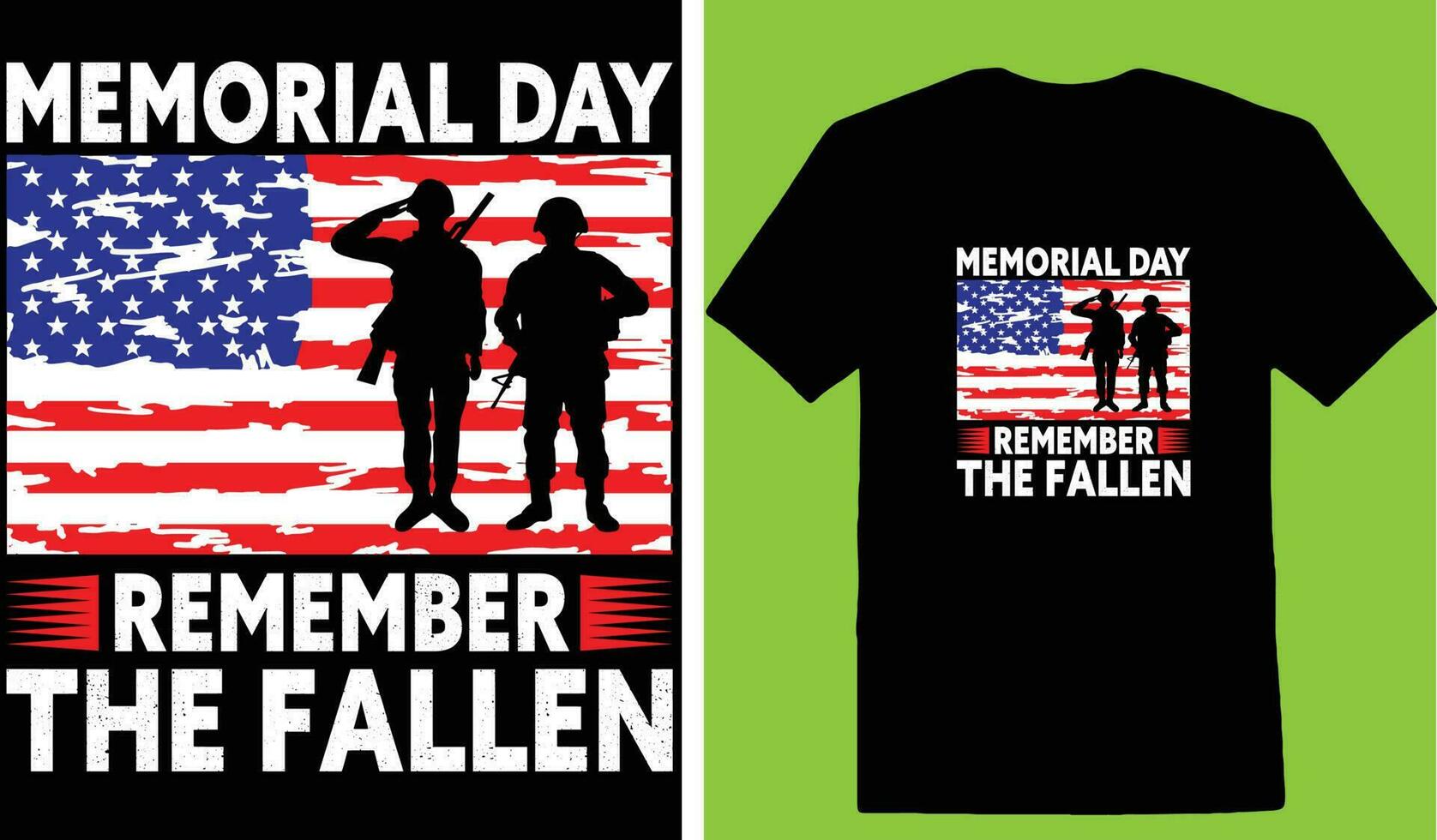Memorial Day Remember The Fallen T-shirt vector