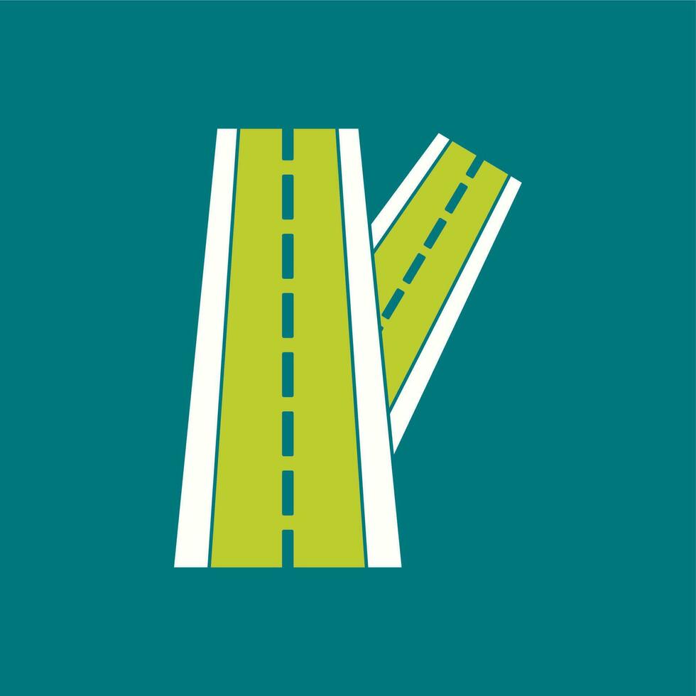 Linked Road Vector Icon