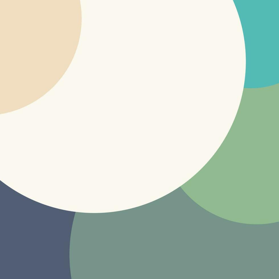 Colorful abstract background with circles layered in abstract modern art style background in pastel colors. Retro abstract background with circles in pastel colors. vector