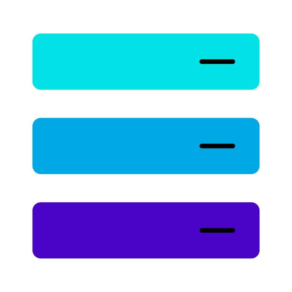 option menu user interface button blue icon vector illustration