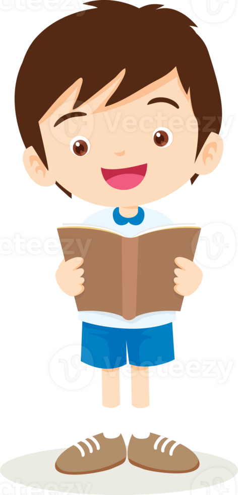 Back to school, happy Pupils children learning computer reading books concept png