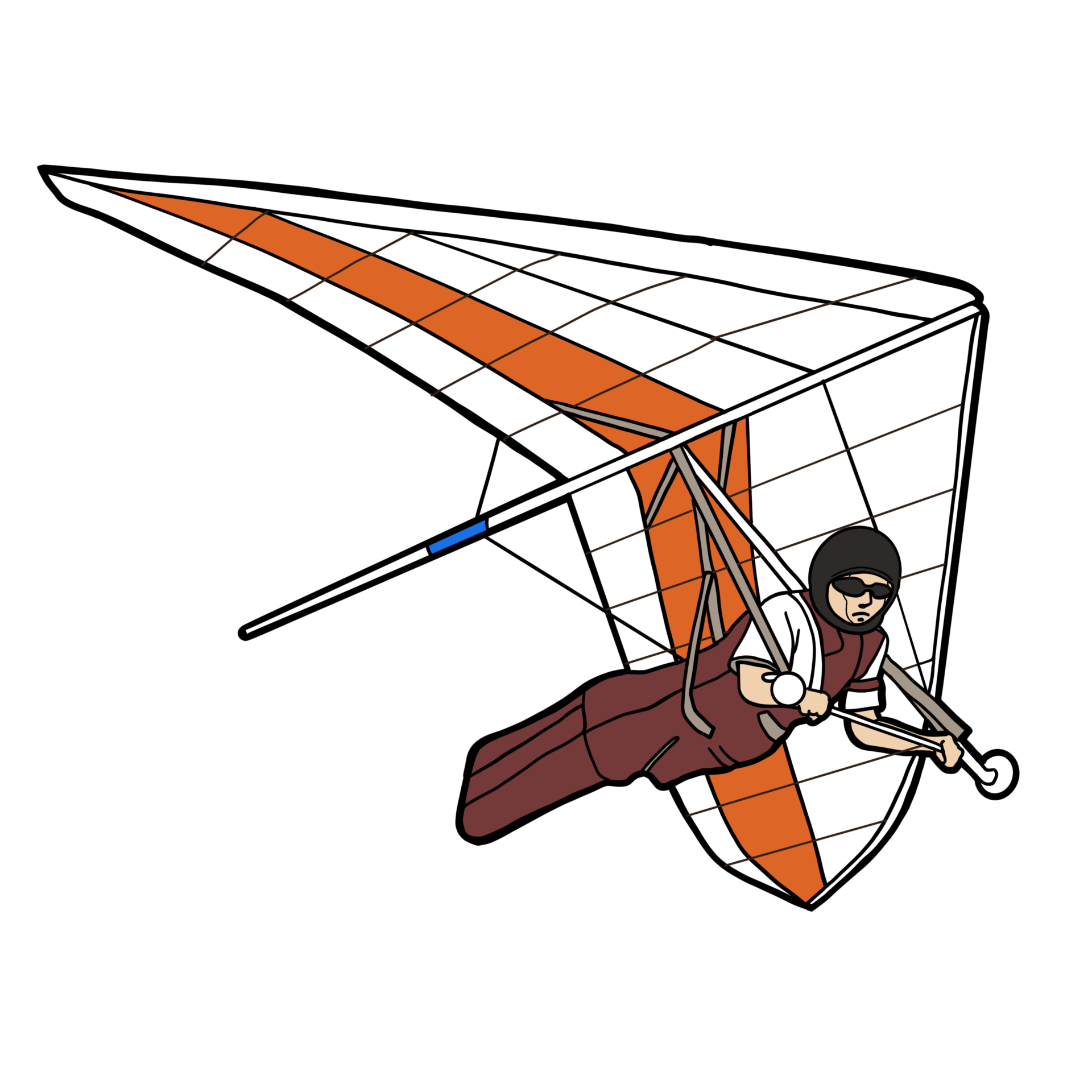 Hang glider extreme sport flying 23366177 PNG