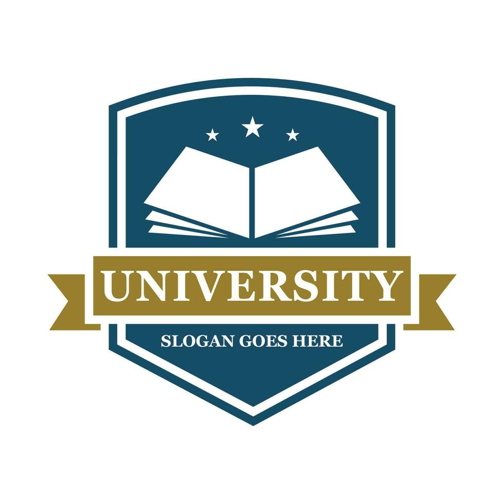 University logo design vector illustration