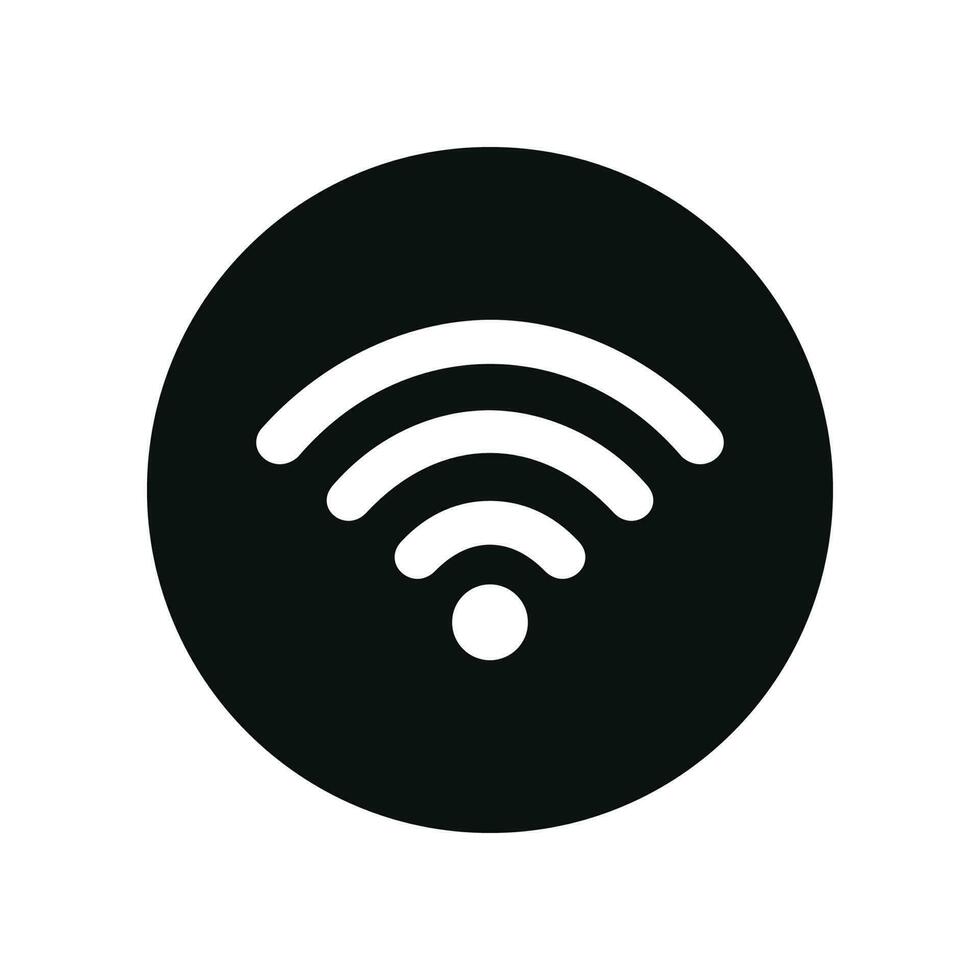 Wifi icon isolated on white background vector