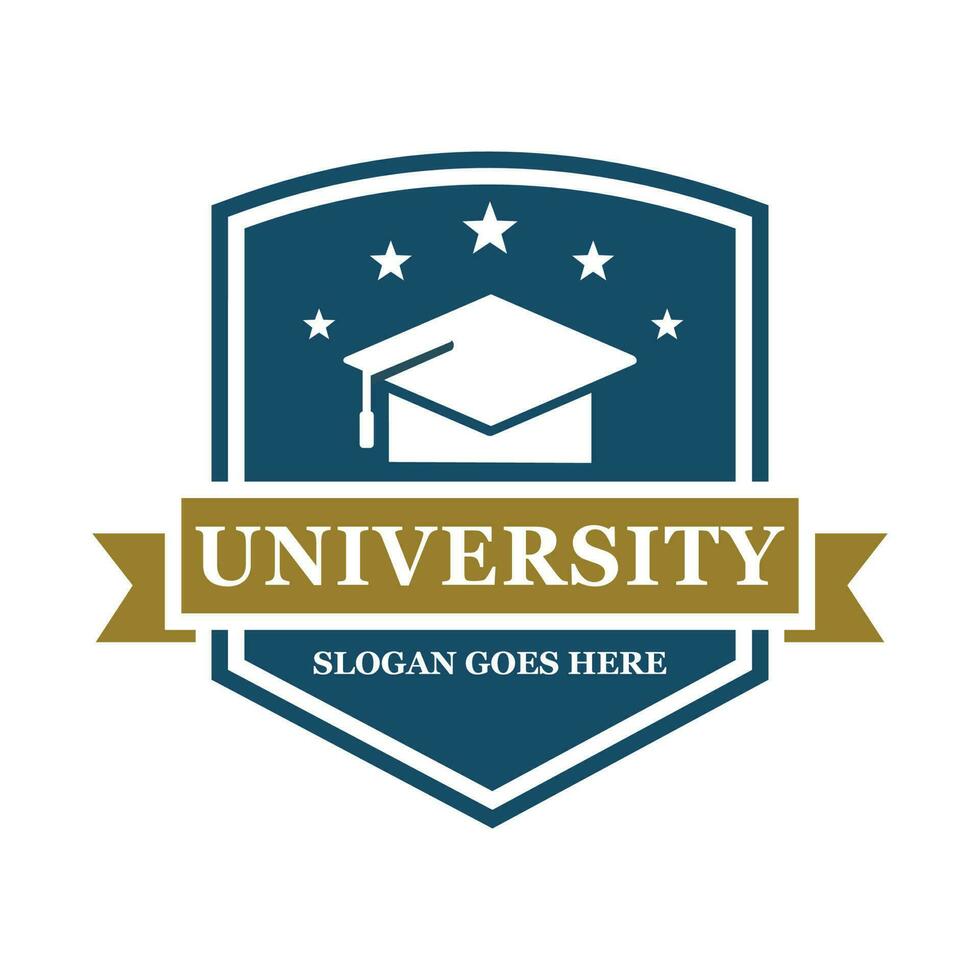 University logo design vector illustration