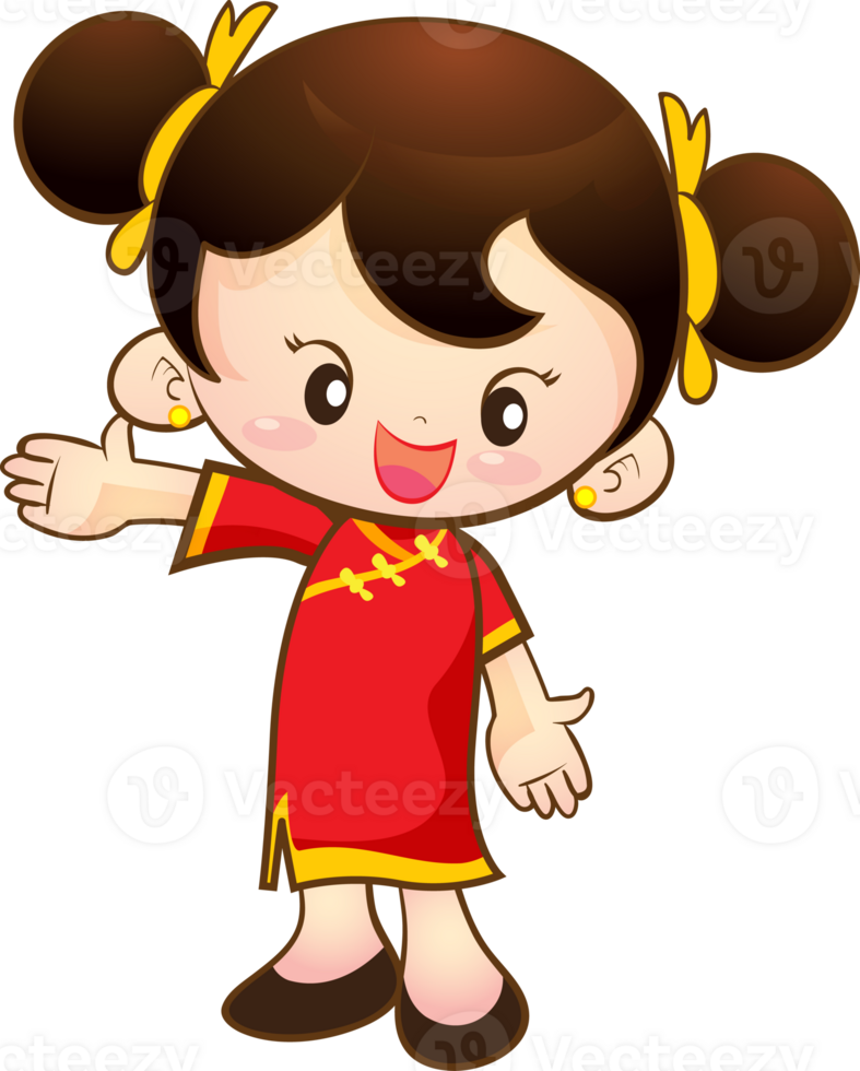 Chinese Kids New Years Day png