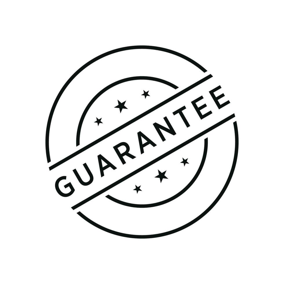 Guarantee stamp icon vector illustration