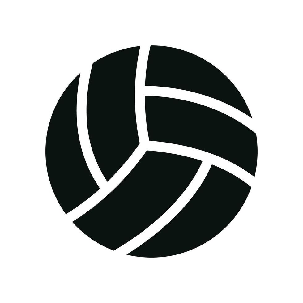 icono de pelota de voleibol aislado sobre fondo blanco vector