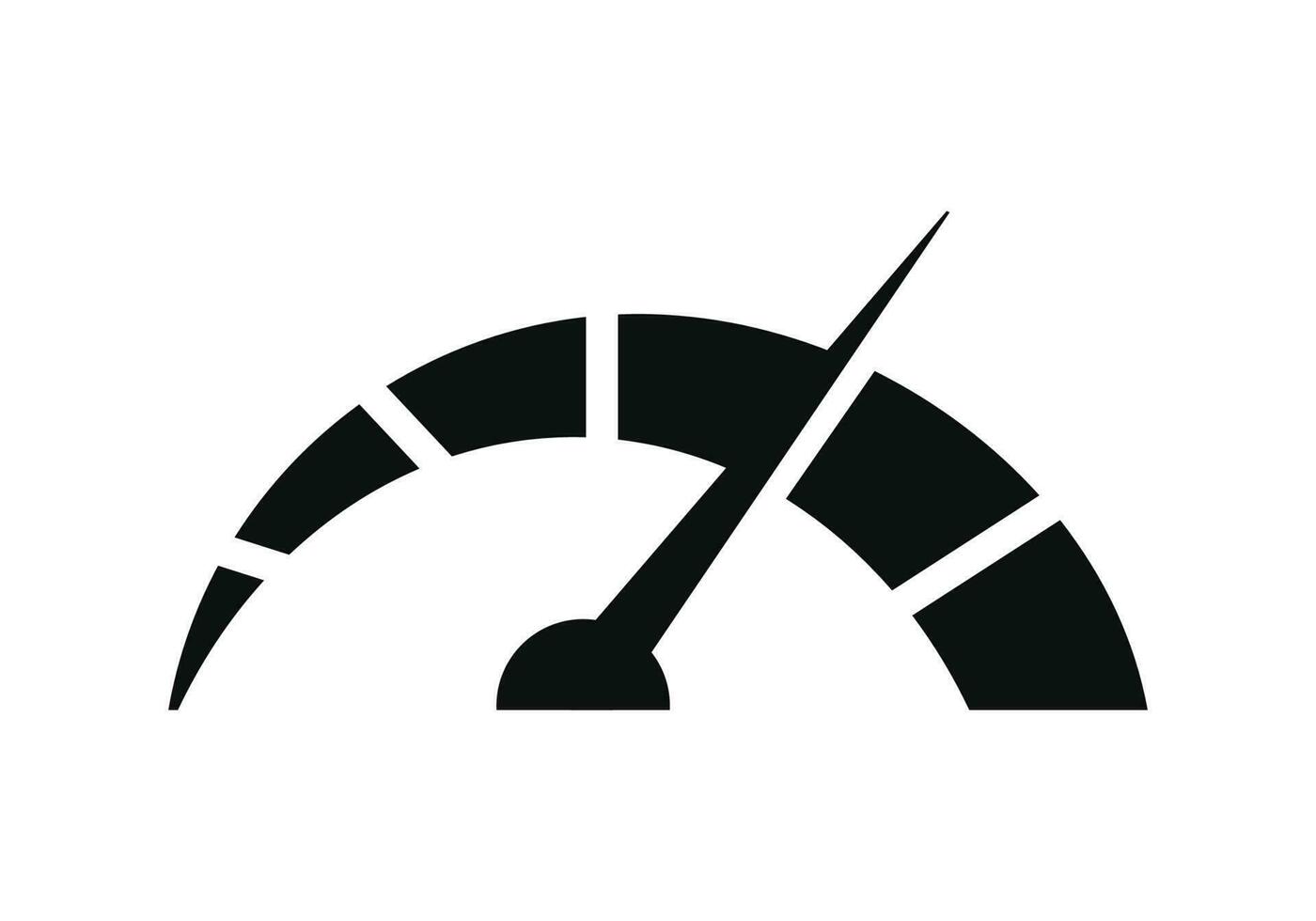 Speedometer icon isolated on white background vector