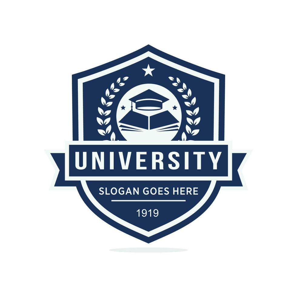 University logo design vector illustration