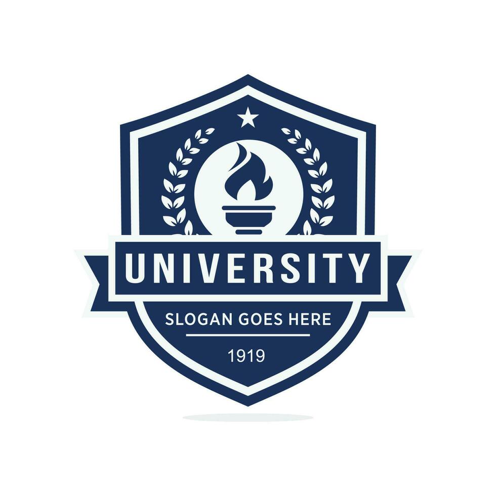 University logo design vector illustration