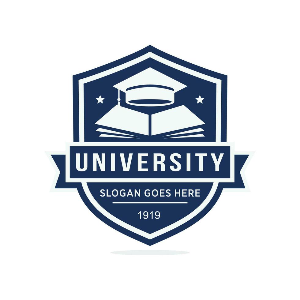 University logo design vector illustration