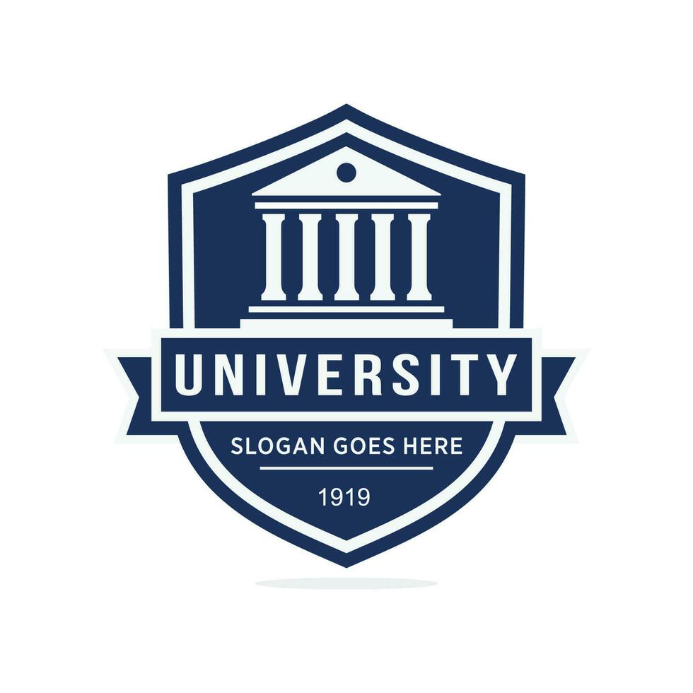 University logo design vector illustration