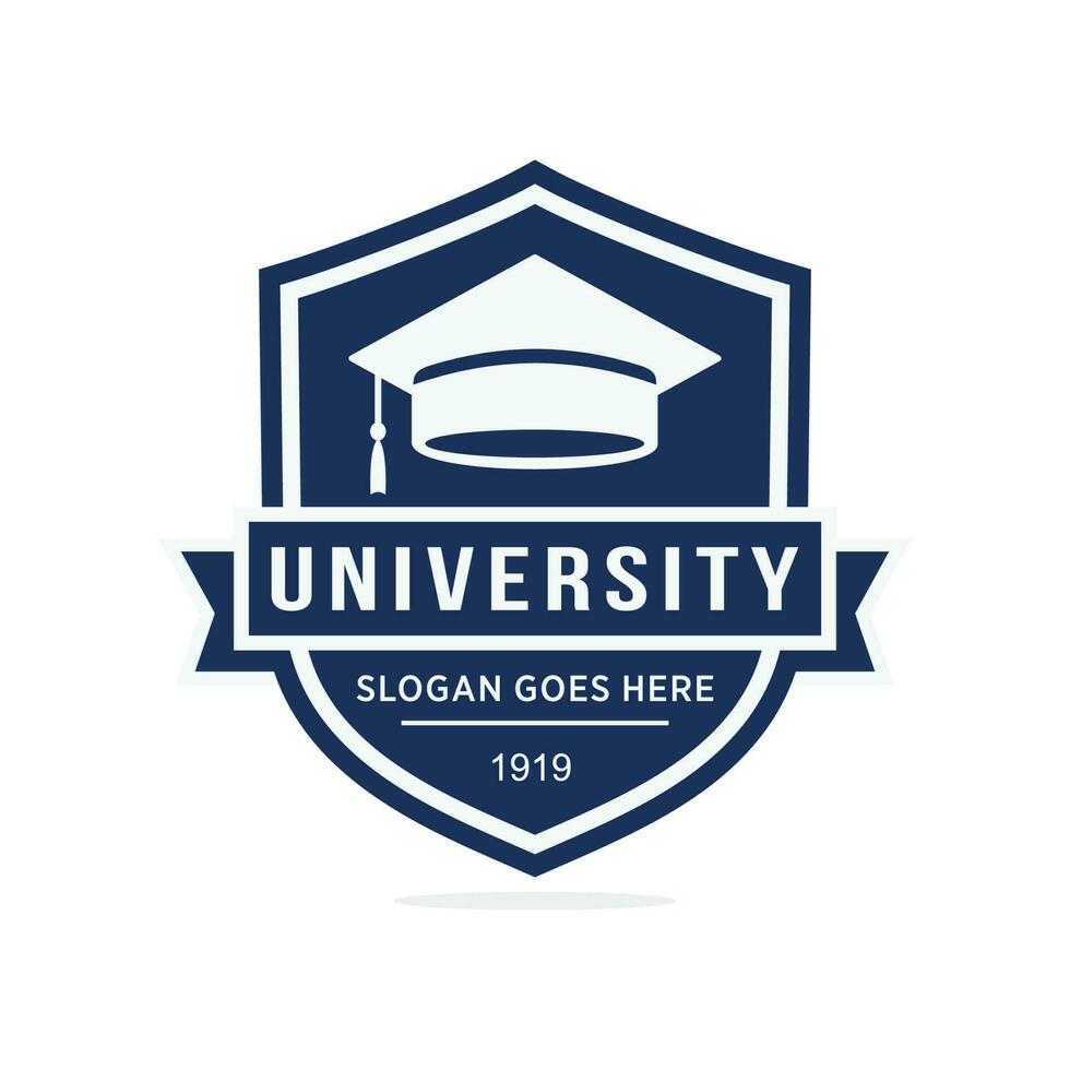 University logo design vector illustration