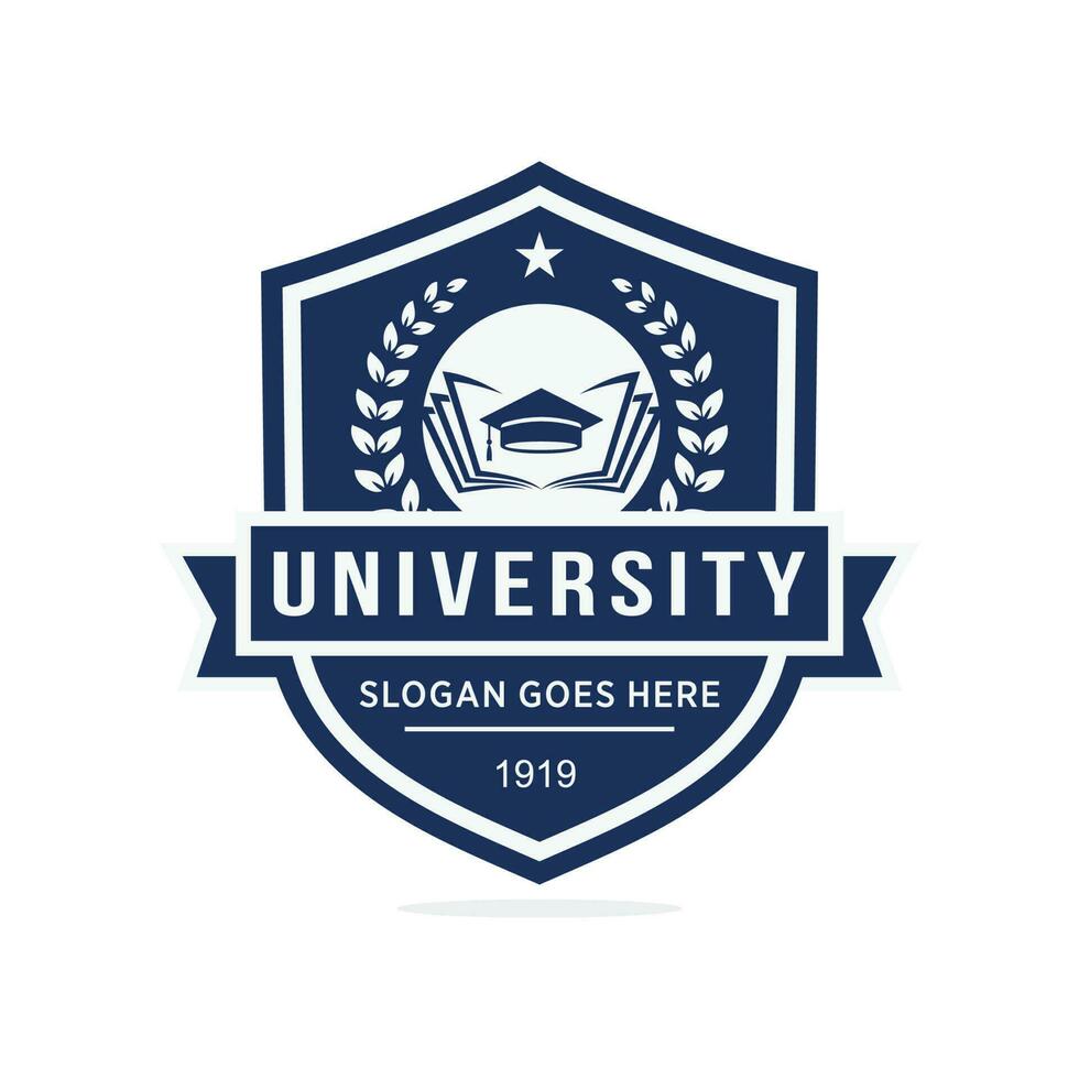 University logo design vector illustration