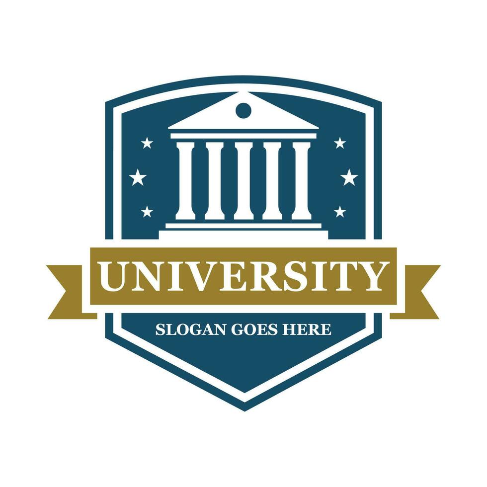 University logo design vector illustration