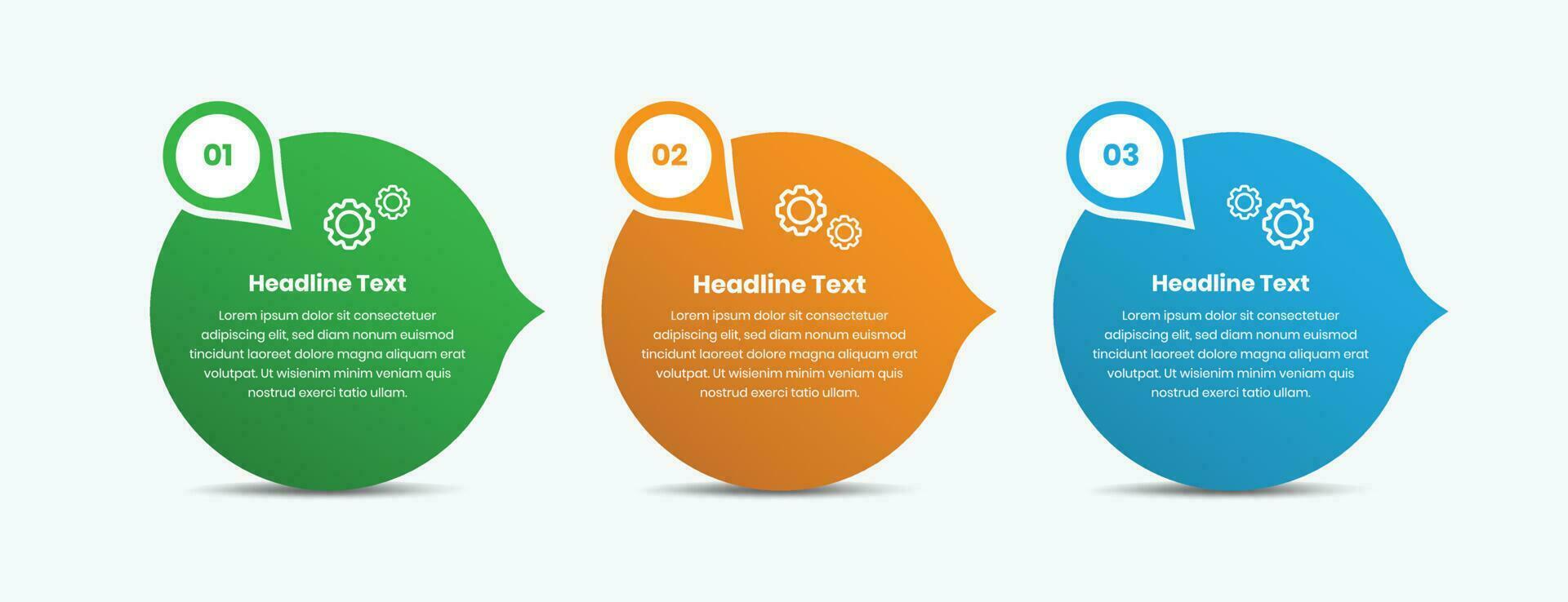 Minimalistic infographic text presentation in abstract oval shape vector