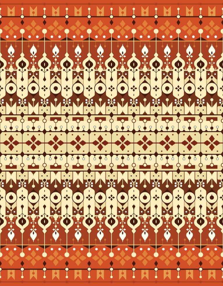 geometric ethnic fabric pattern for cloth carpet wallpaper background wrapping etc. vector