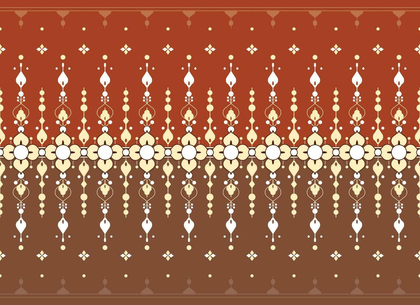 geometric and flower ethnic fabric pattern for cloth carpet wallpaper background wrapping etc. vector