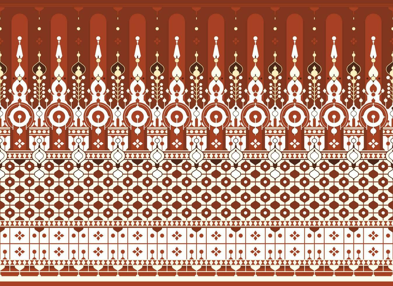 geometric ethnic fabric pattern for cloth carpet wallpaper background wrapping etc. vector