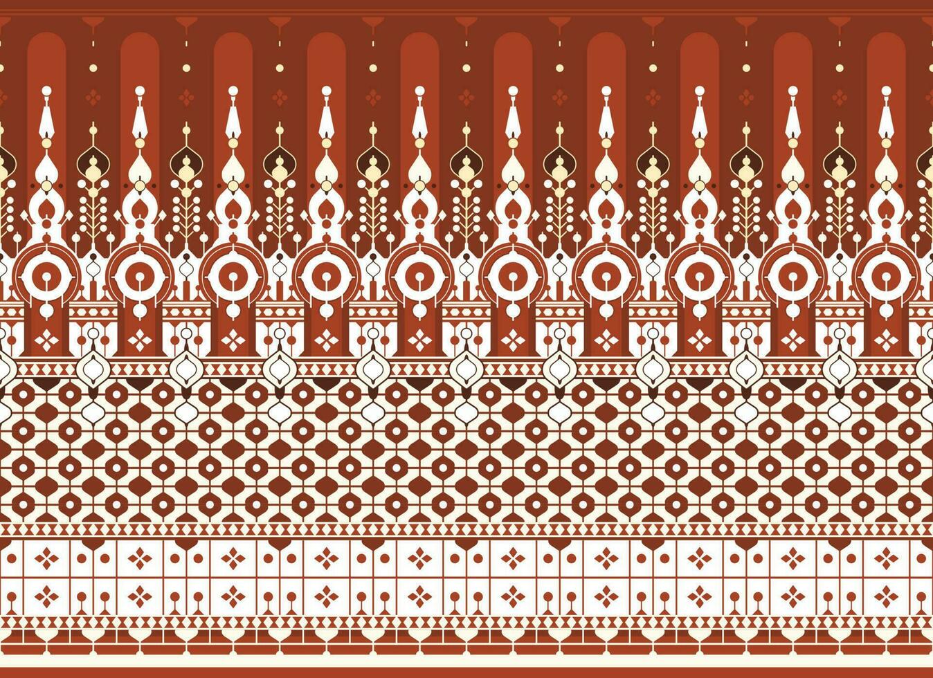 geometric ethnic fabric pattern for cloth carpet wallpaper background wrapping etc. vector