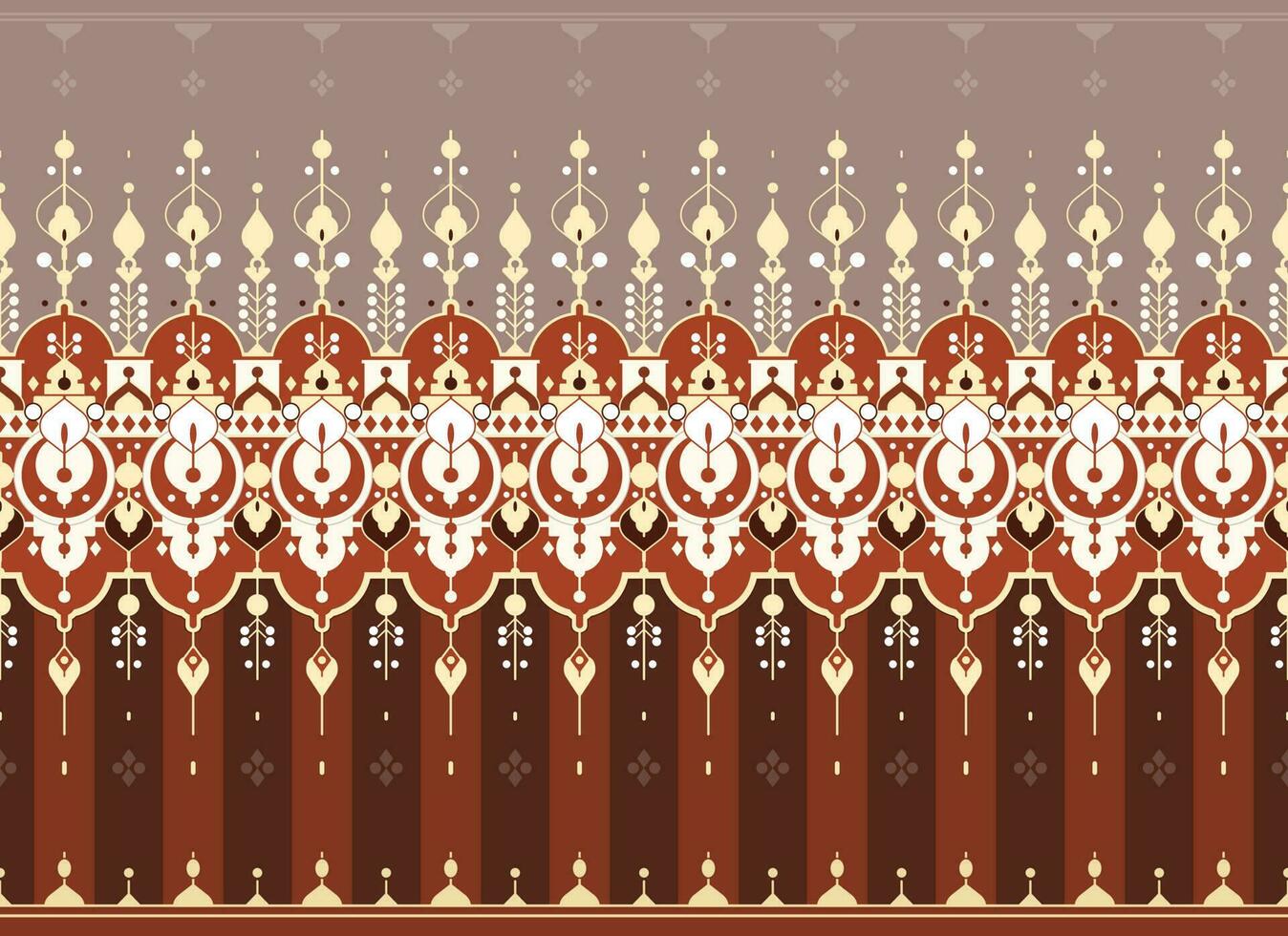 geometric ethnic fabric pattern for cloth carpet wallpaper background wrapping etc. vector