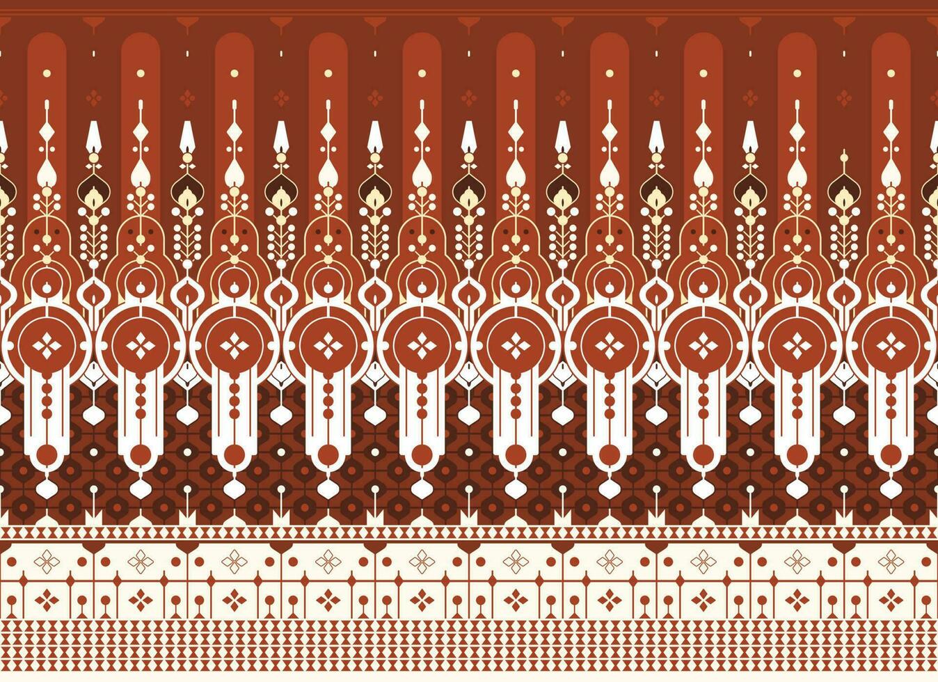 geometric ethnic fabric pattern for cloth carpet wallpaper background wrapping etc. vector