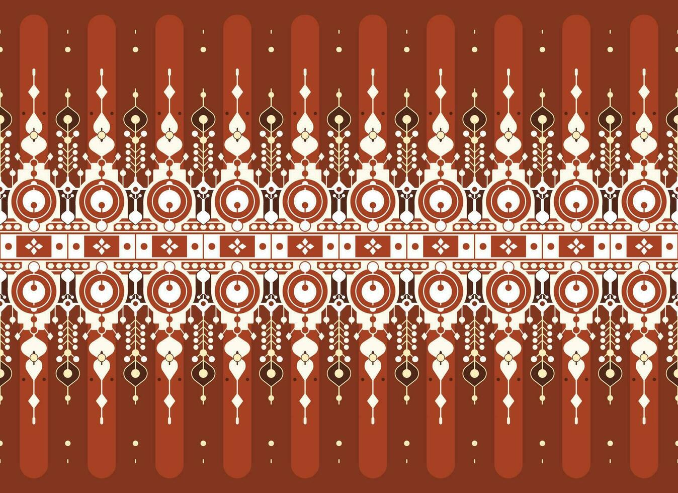 geometric ethnic fabric pattern for cloth carpet wallpaper background wrapping etc. vector