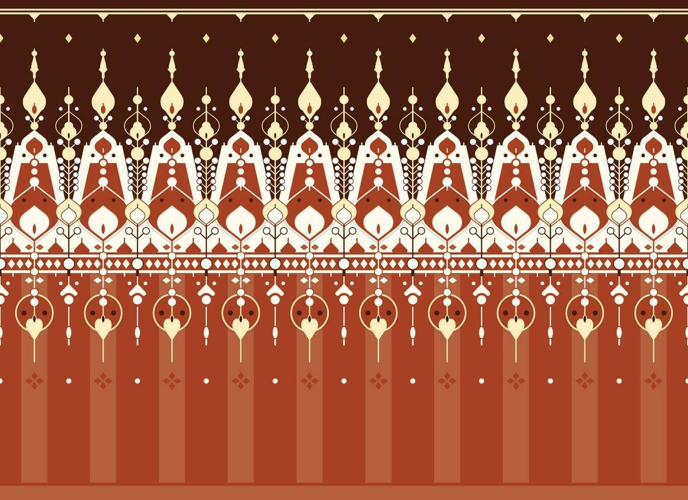 geometric ethnic fabric pattern for cloth carpet wallpaper background wrapping etc. vector