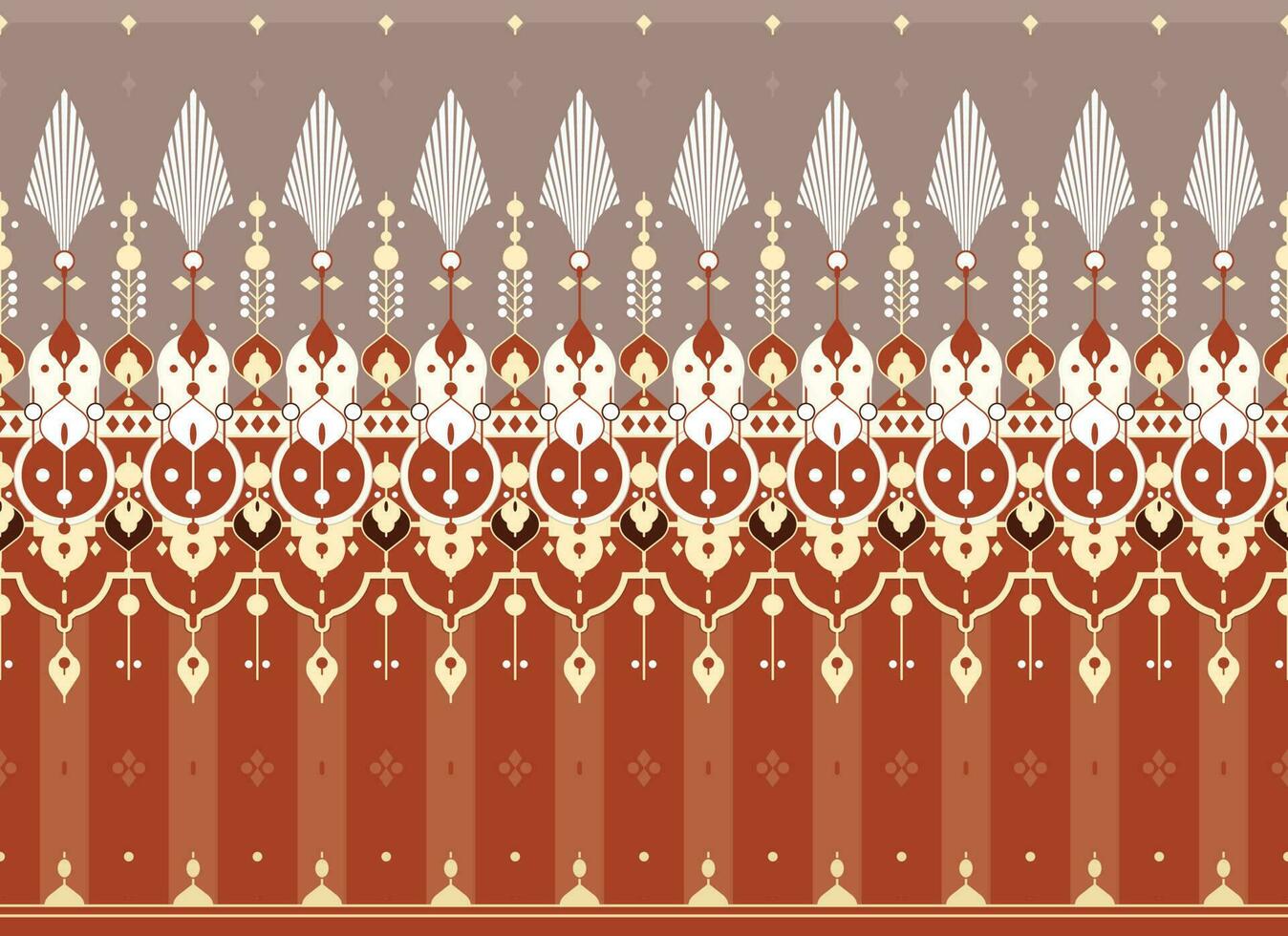 geometric ethnic fabric pattern for cloth carpet wallpaper background wrapping etc. vector
