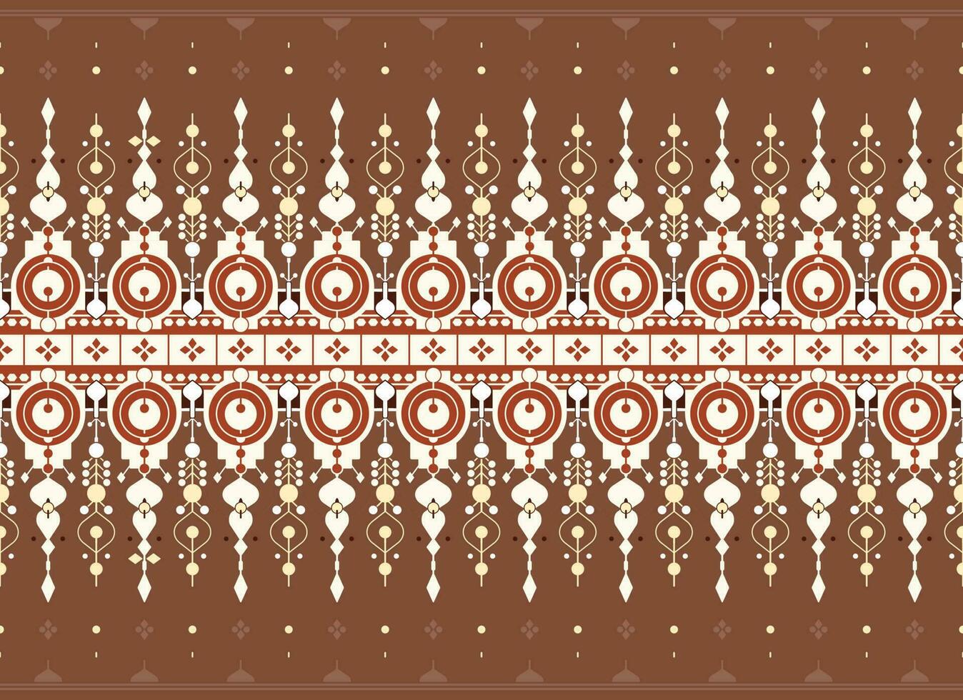 geometric ethnic fabric pattern for cloth carpet wallpaper background wrapping etc. vector