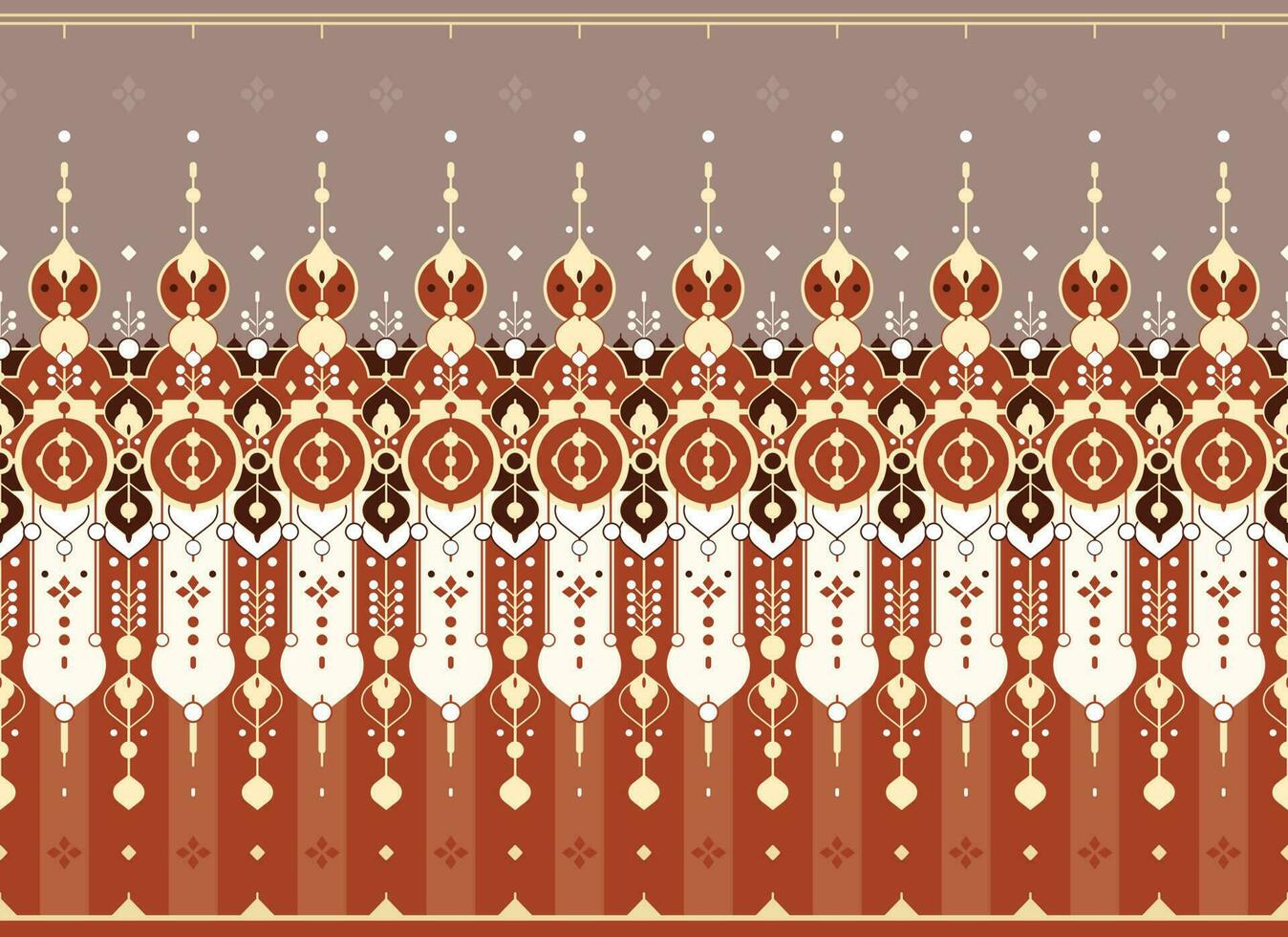 geometric ethnic fabric pattern for cloth carpet wallpaper background wrapping etc. vector