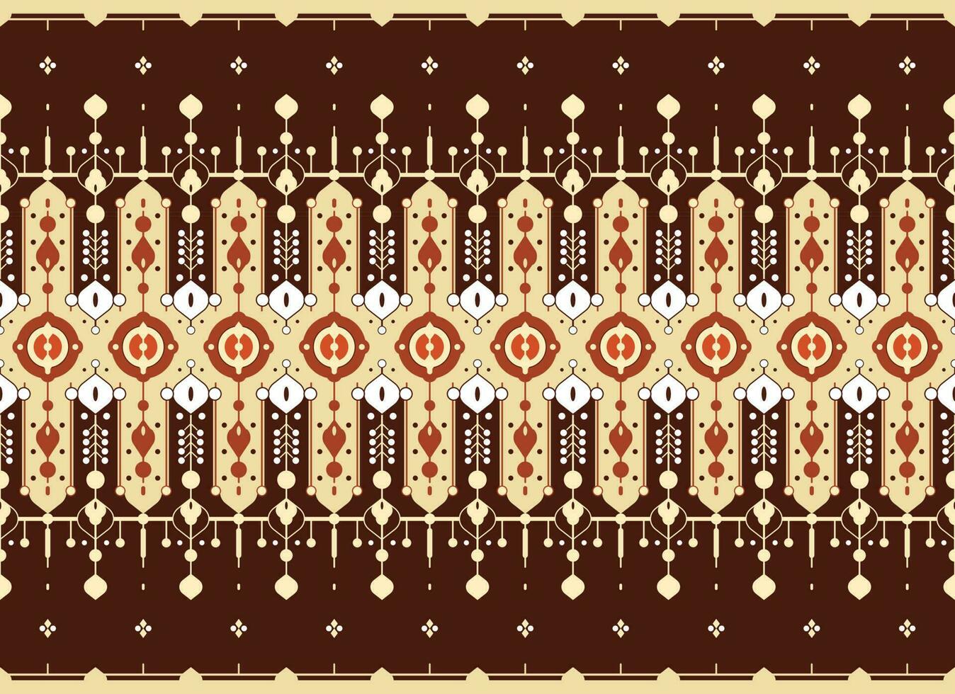 geometric ethnic fabric pattern for cloth carpet wallpaper background wrapping etc. vector