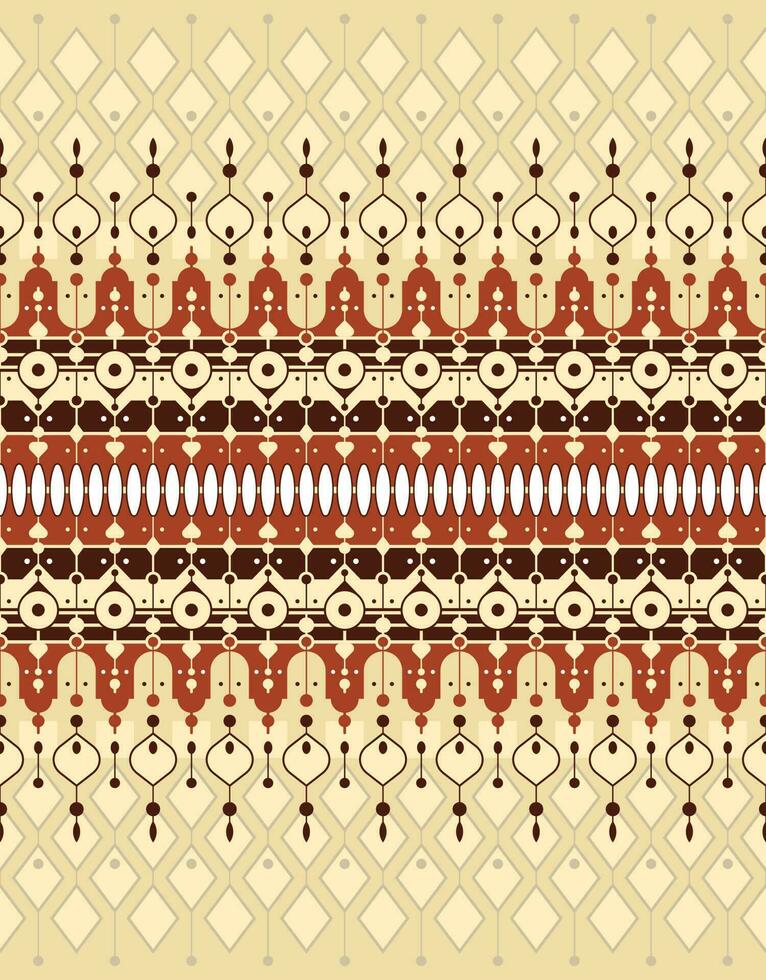 geometric ethnic fabric pattern for cloth carpet wallpaper background wrapping etc. vector