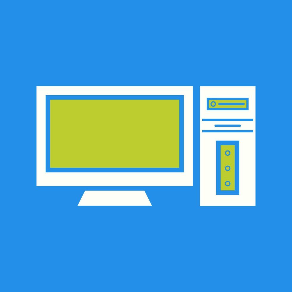 icono de vector de computadora