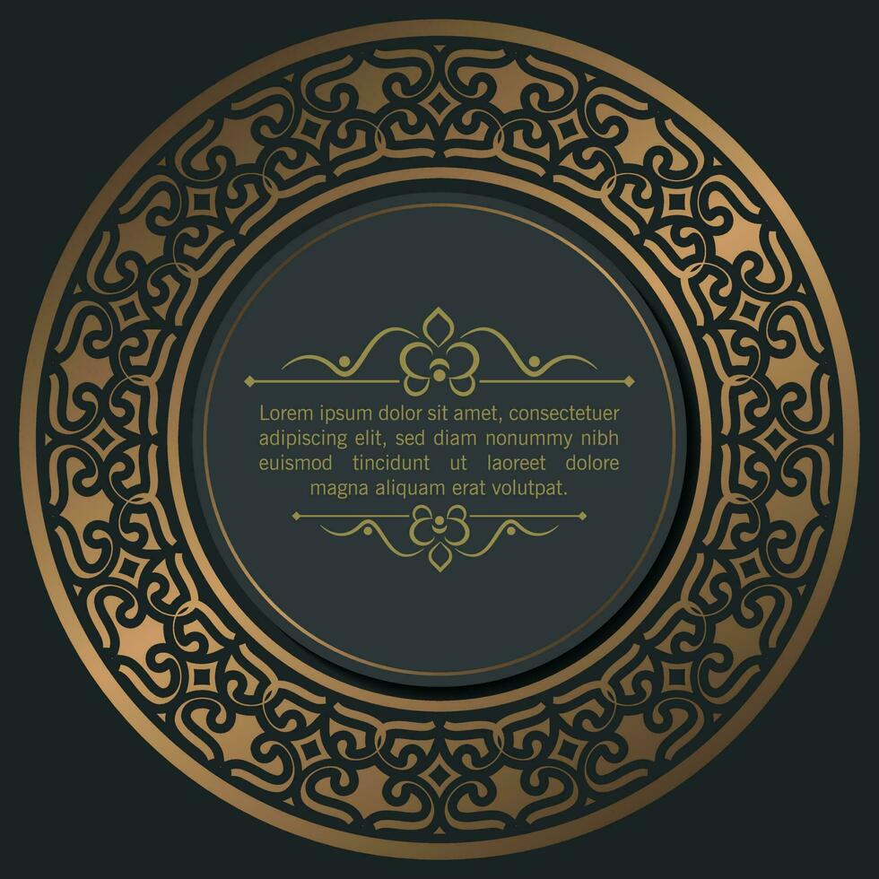 Calligraphic square ornament frame lines vector