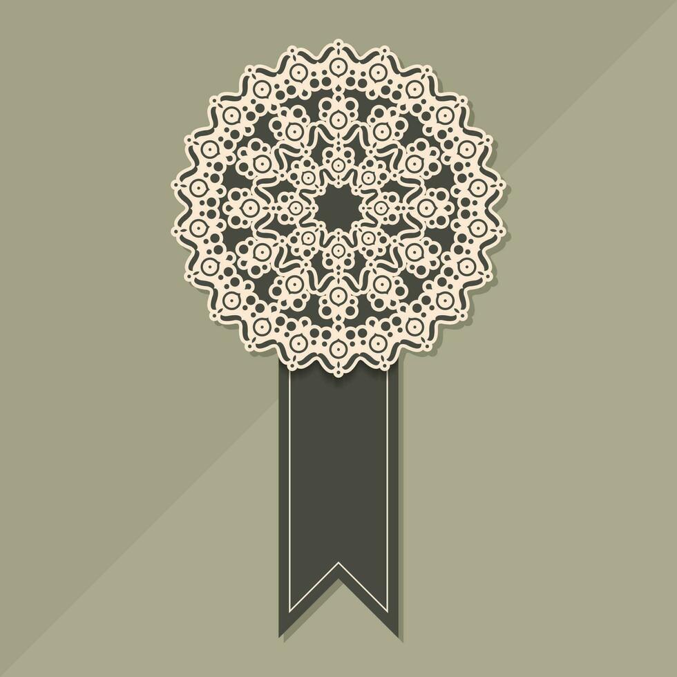 plantilla de diseño de banner decorativo mandala vector